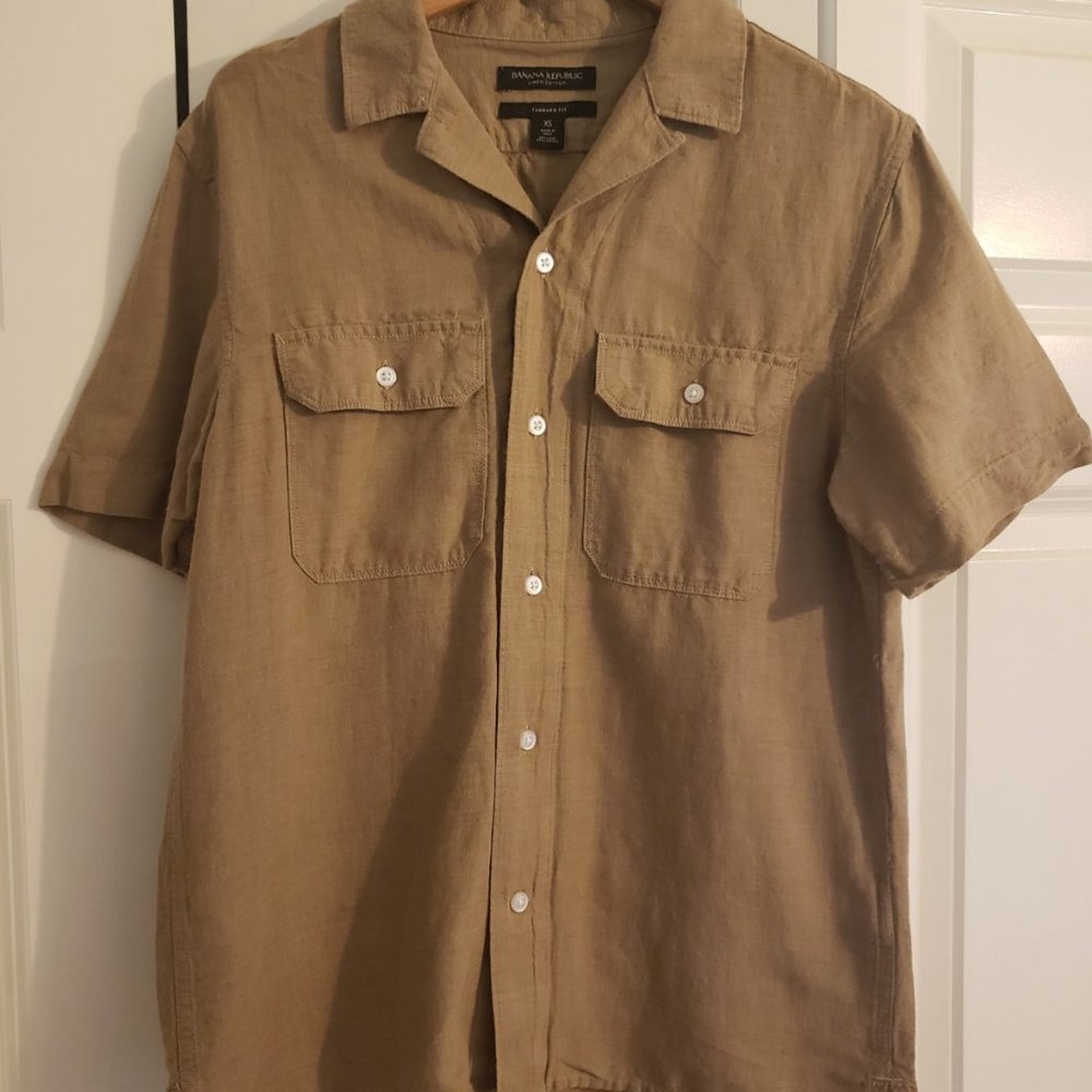 Banana Republic Expedition Untucked Linen Shirt (Size XS)